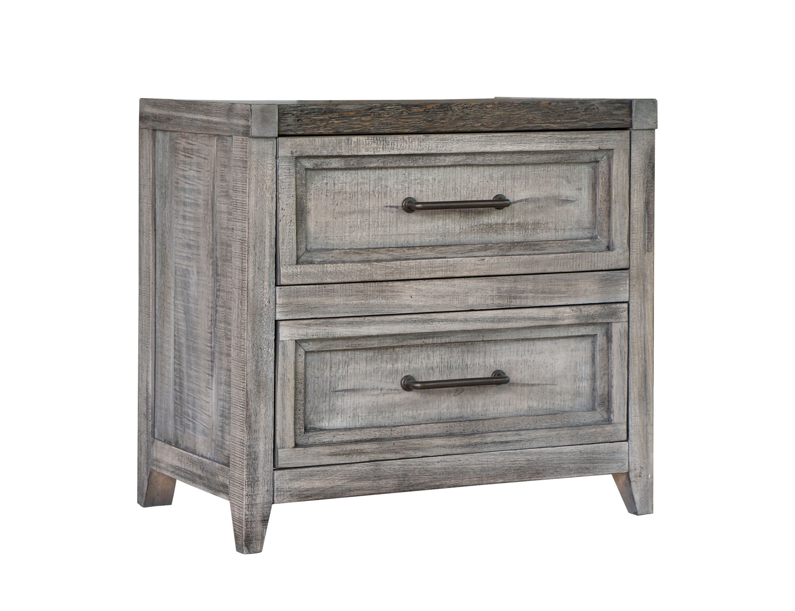 International Furniture Direct Yellowstone - Nightstand - Light Brown | Meri Furniture