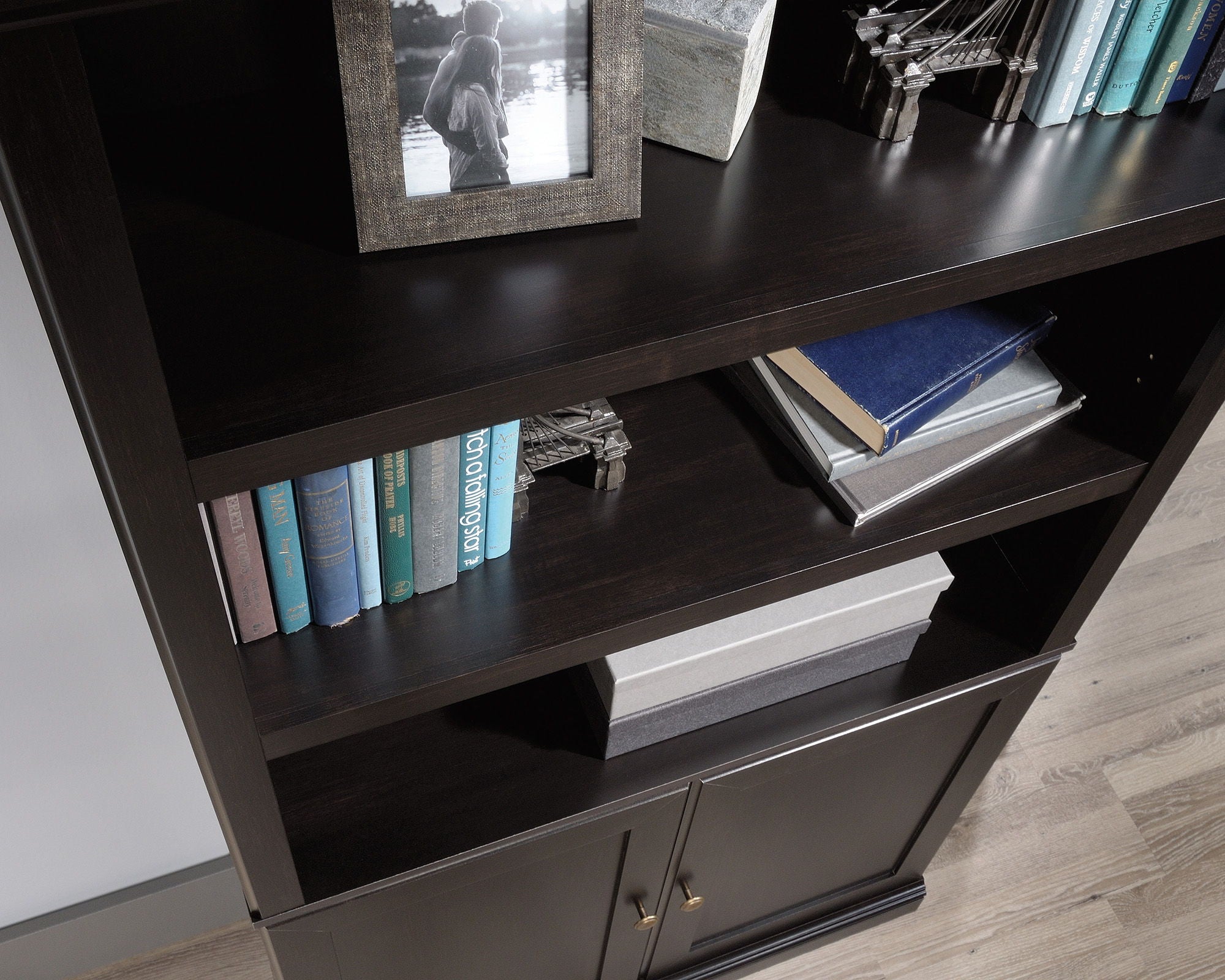Bookcase With Doors in Estate Black