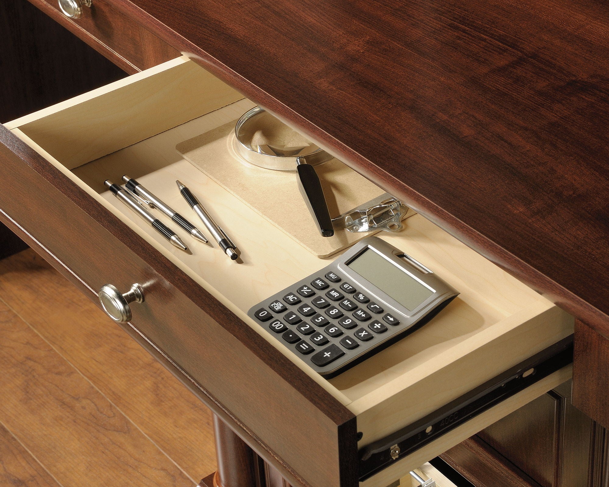 Computer Desk With Hutch Select Cherry