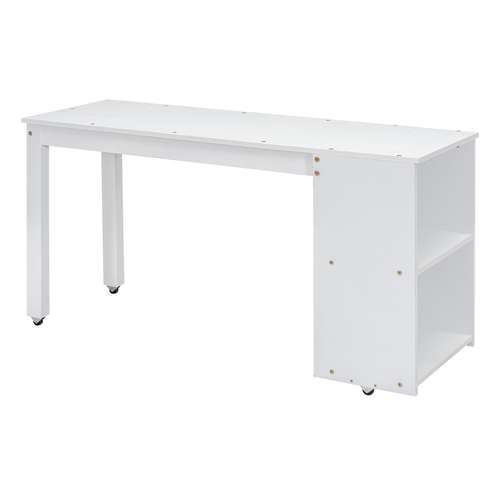 Loft Bed With Retractable Writing Desk And 3 Drawers With Storage Stairs And Shelves