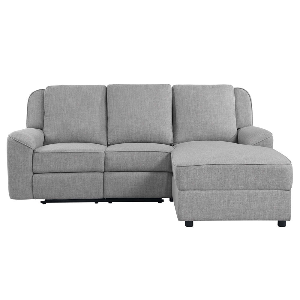 ACME Destiny - Motion Sectional Sofa - Gray Linen | Meri Furniture