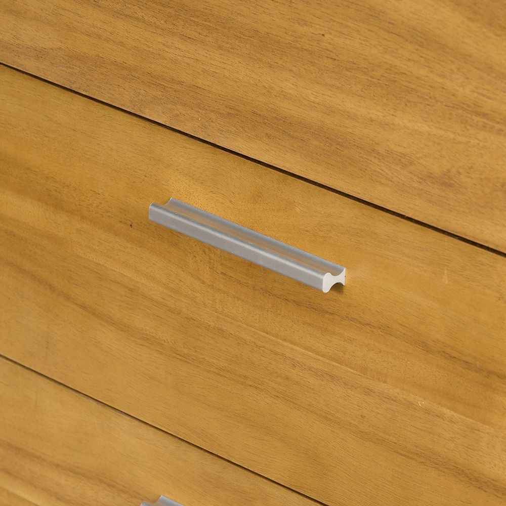 5 Drawer Dresser - Natural Wood / Brown