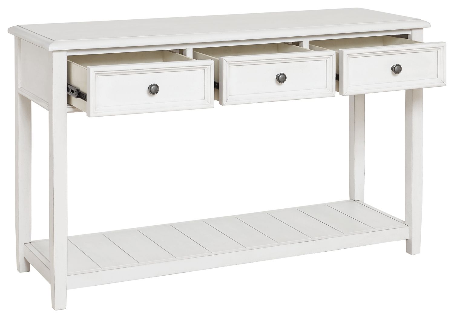 Signature Design by Ashley® Kanwyn - Whitewash - Sofa Table | Meri Furniture
