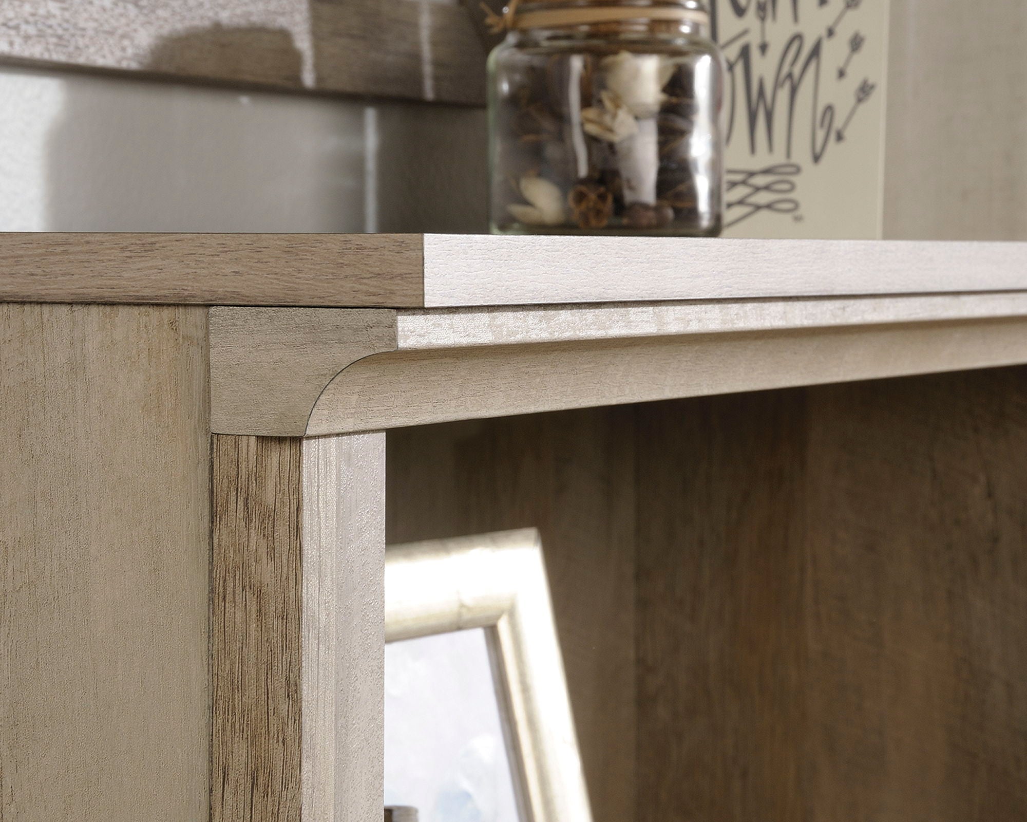 3-Shelf Bookcase Lintel Oak