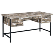 Coaster Fine Furniture Kemper - 4-Drawer Writing Desk - Salvaged Cabin | Meri Furniture