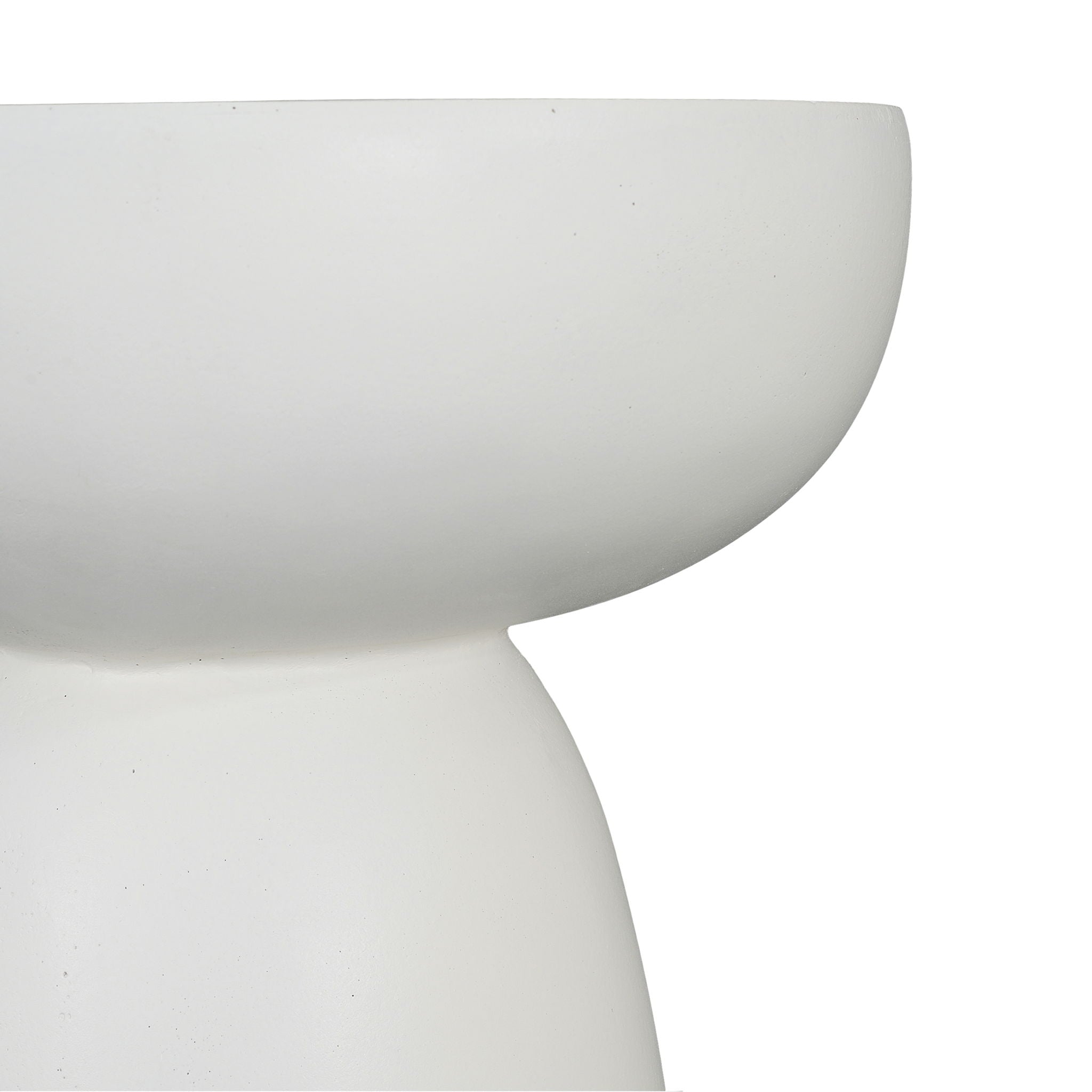 Magnesium Oxide Plant Stand - White