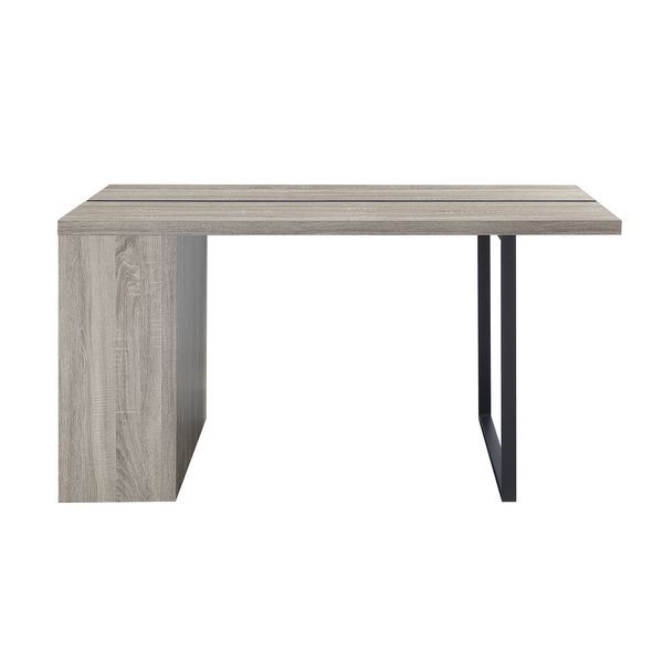 ACME Patwin - Dining Table - Gray Oak & Black Finish | Meri Furniture
