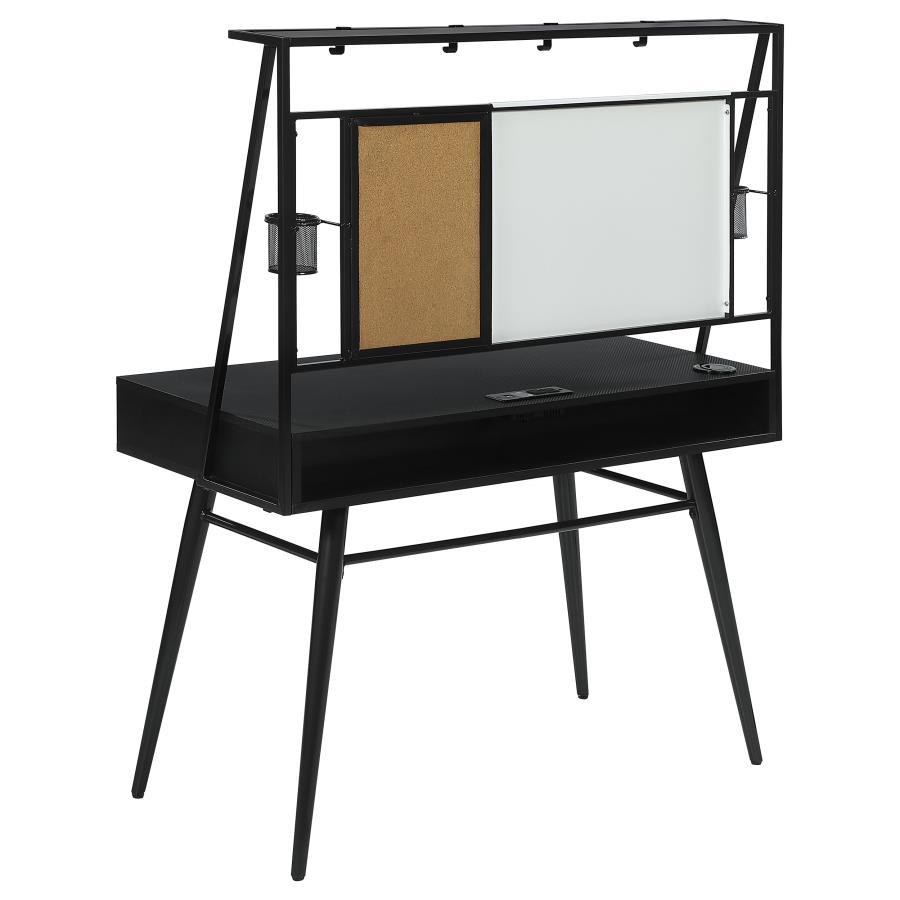 Coaster Fine Furniture Jessie - Writing Desk With Whiteboard And USB - Black | Meri Furniture