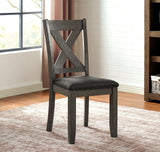 Furniture of America Cilgerran - Side Chair (Set of 2) - Gray / Dark Gray | Meri Furniture