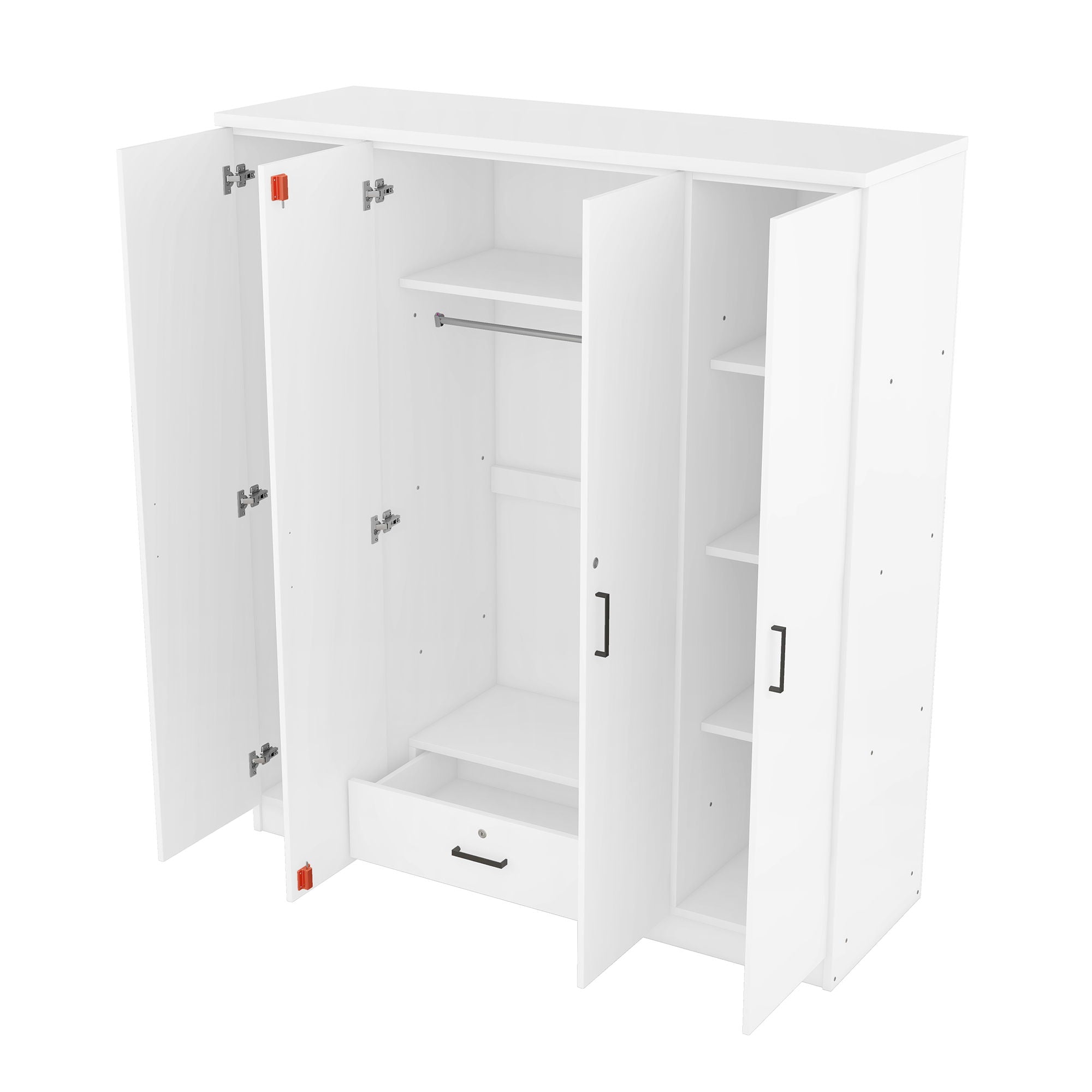 4 Door Wardrobe With 1 Drawer