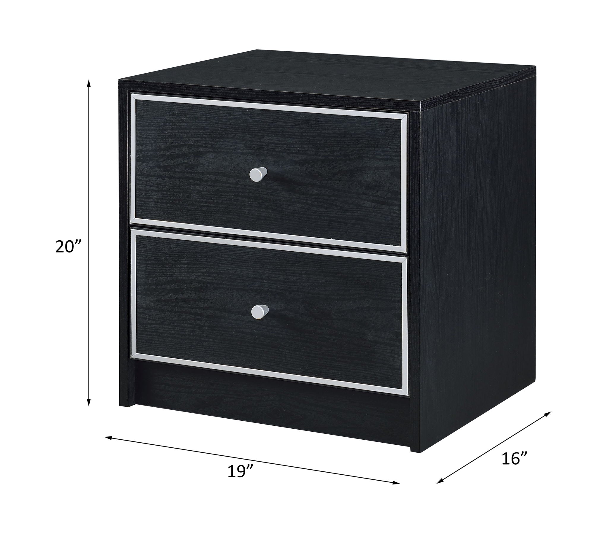 Jabir - Accent Table - Black & Silver