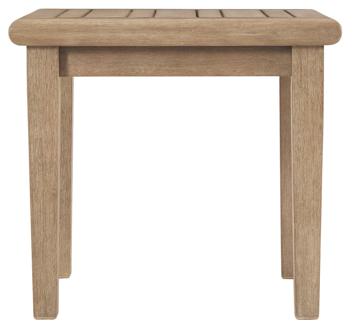 Ashley Furniture Gerianne - Brown - Square End Table | Meri Furniture