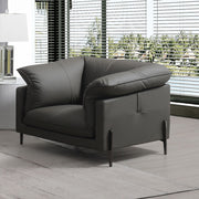 ACME Tadi - Chair - Black Top Grain Leather | Meri Furniture