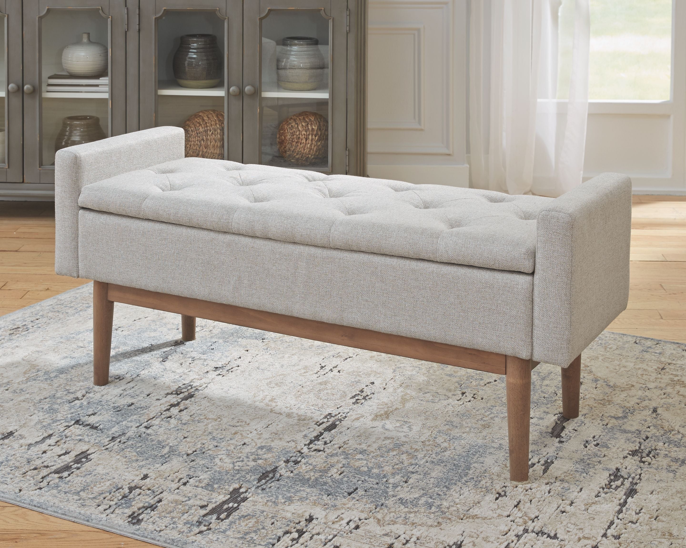 Ashley Furniture Briarson - Beige / Brown - Storage Bench | Meri Furniture