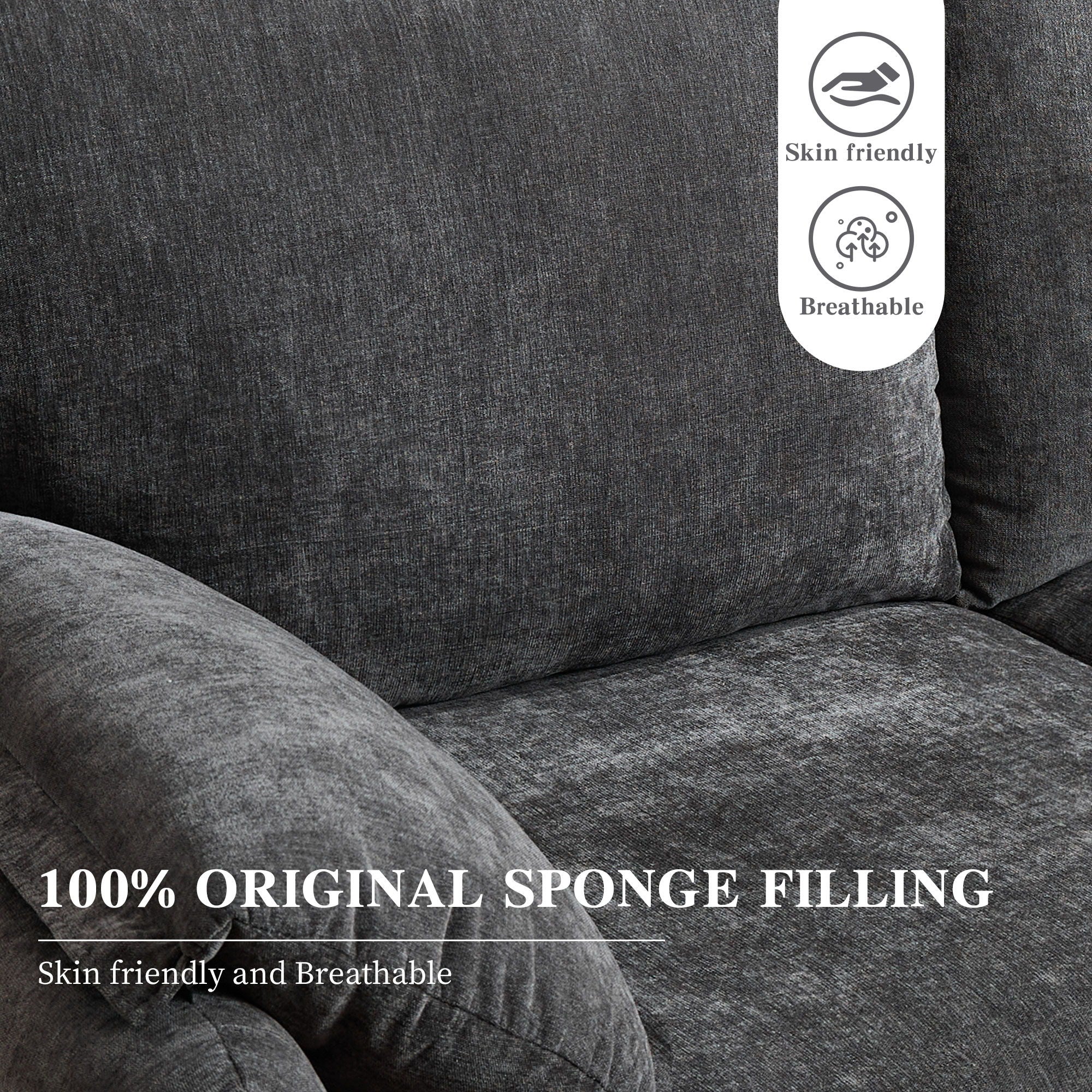 Modern Minimalist Down Filled Sofa