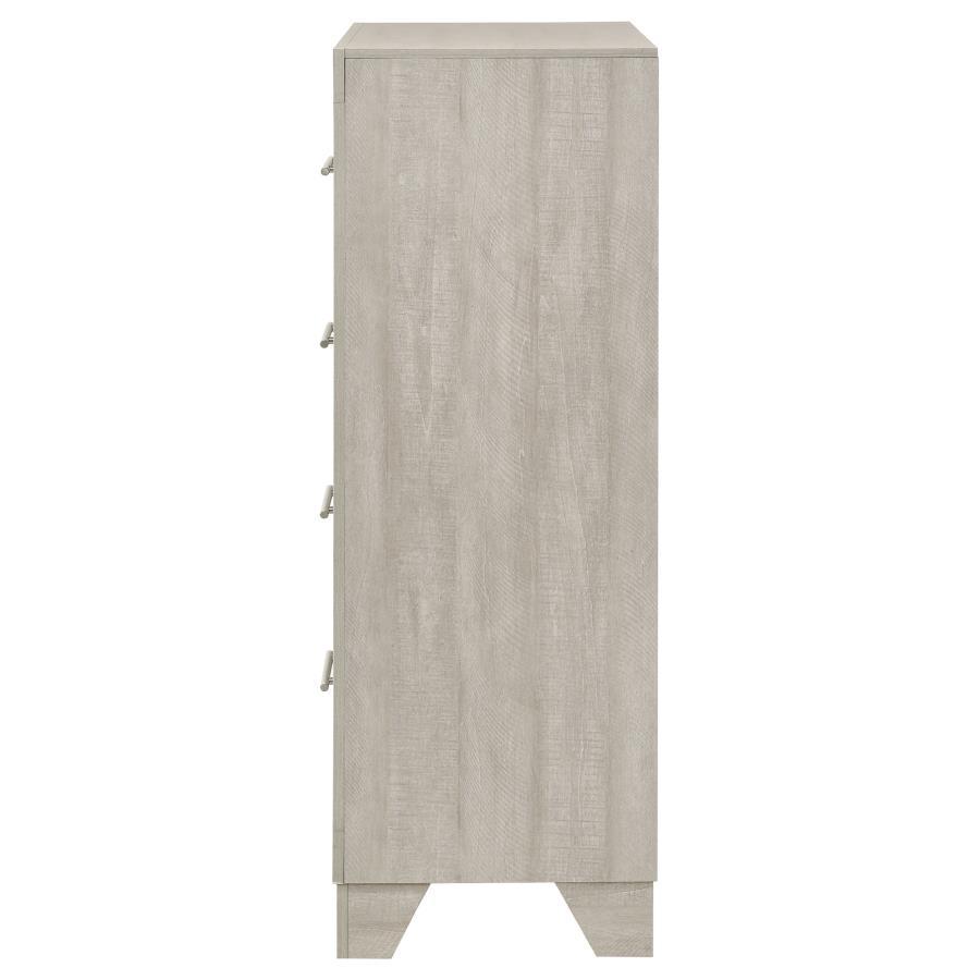 Trenton - 4-Drawer Bedroom Chest Of Drawers - Rustic Cream