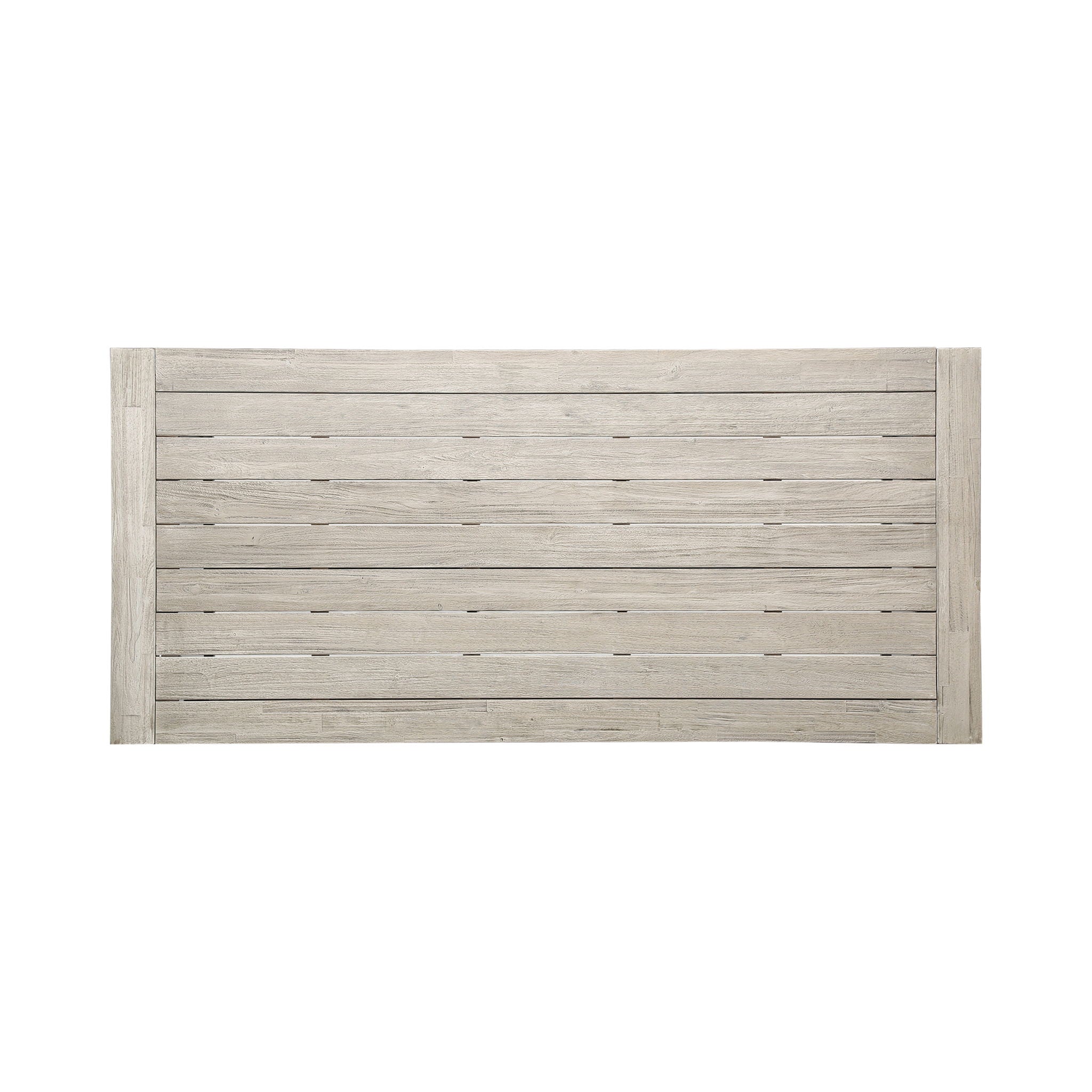 Equilibrium - Outdoor Dining Table With Wooden Frame And Slat Top