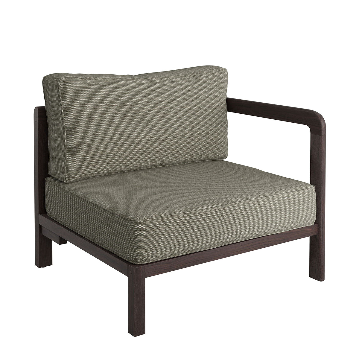 Kona 3-Piece Outdoor Patio Teak Wood Modular Sofa Set by Modway