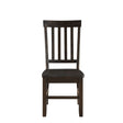 ACME Maisha - Side Chair (Set of 2) - Rustic Walnut | Meri Furniture