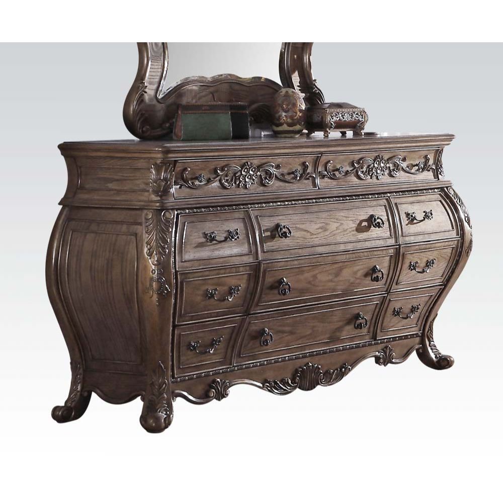 ACME The Ragenardus dresser is an impeccable example of truly memorable luxurious traditional design. | Meri Furniture