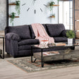 Furniture of America Keswick - Sofa - Charcoal | Meri Furniture