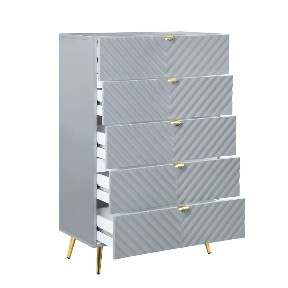 ACME Gaines - Chest - Gray High | Meri Furniture