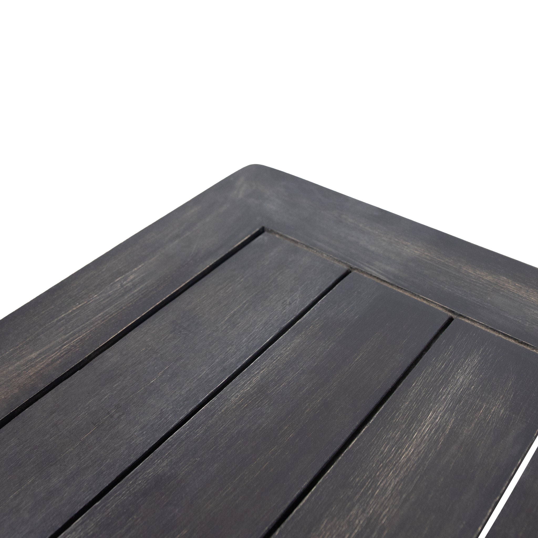 Acacia Wood Loveseat And Coffee Table Set With Cushions