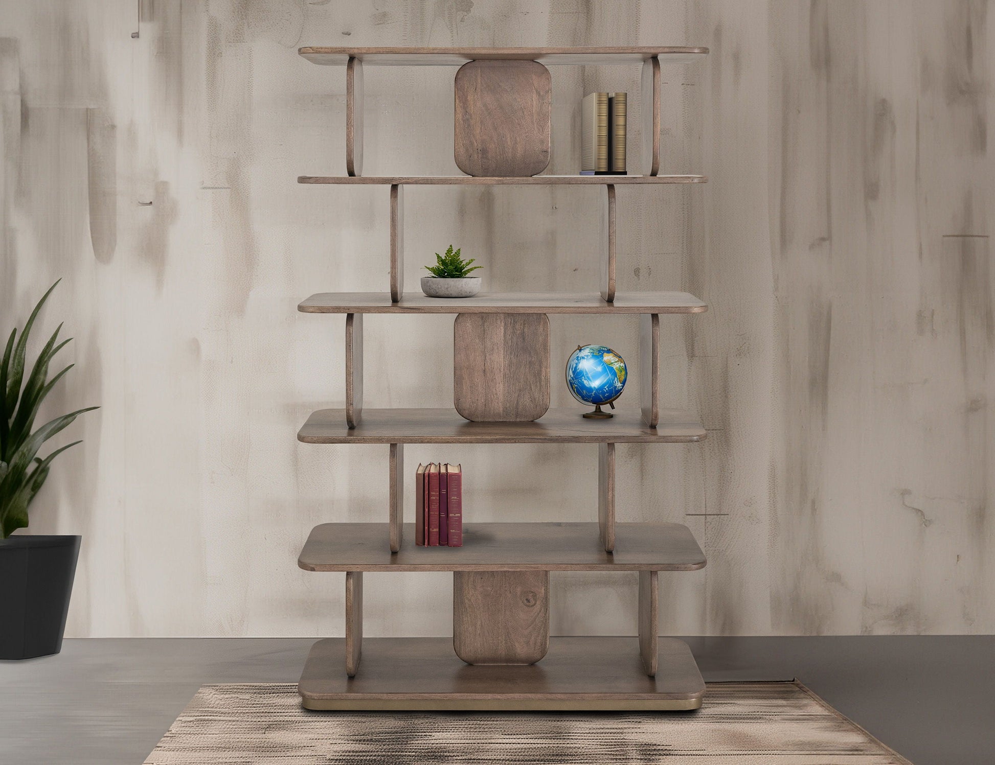International Furniture Direct Mezquite - Bookcase - Brown | Meri Furniture
