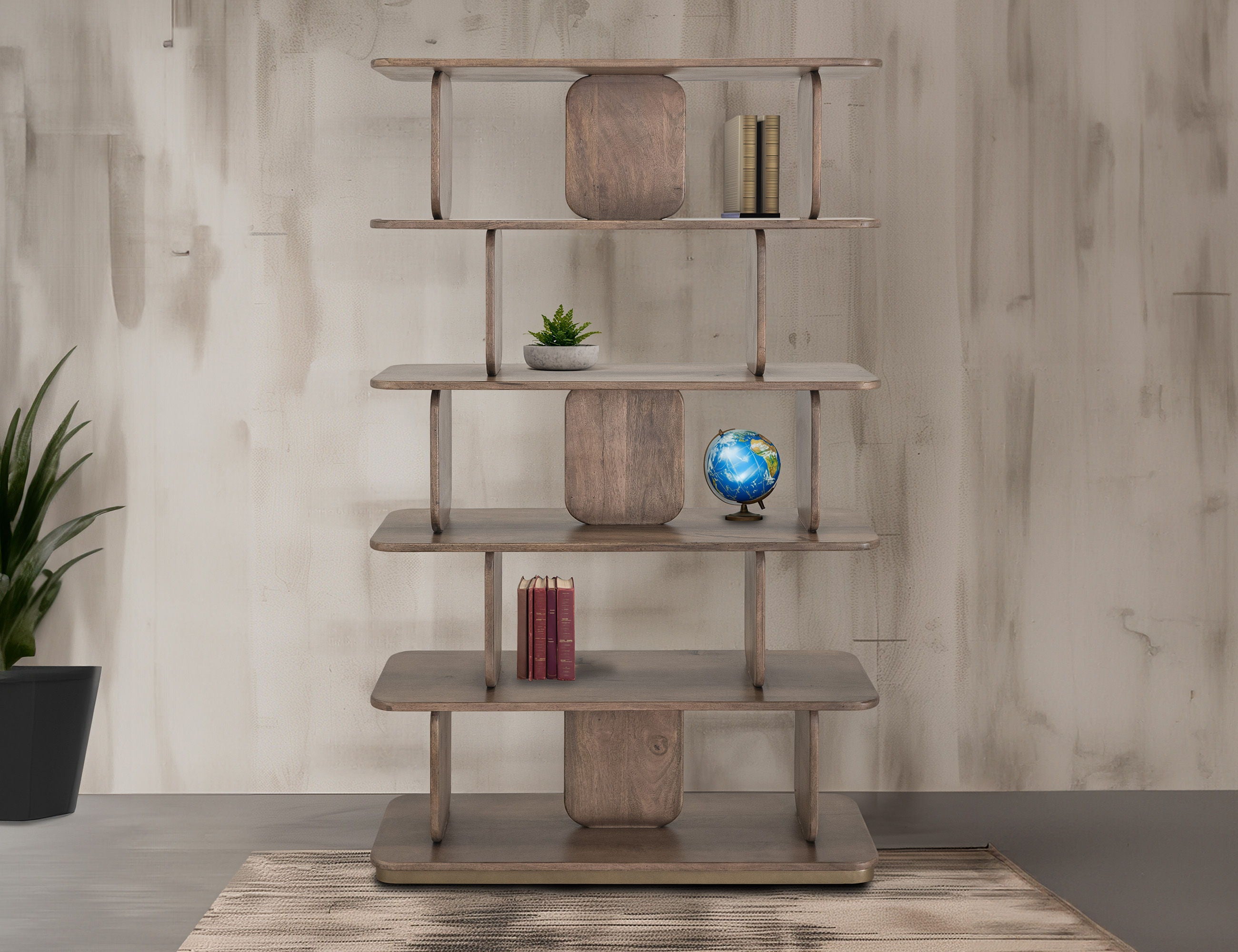 International Furniture Direct Mezquite - Bookcase - Brown | Meri Furniture