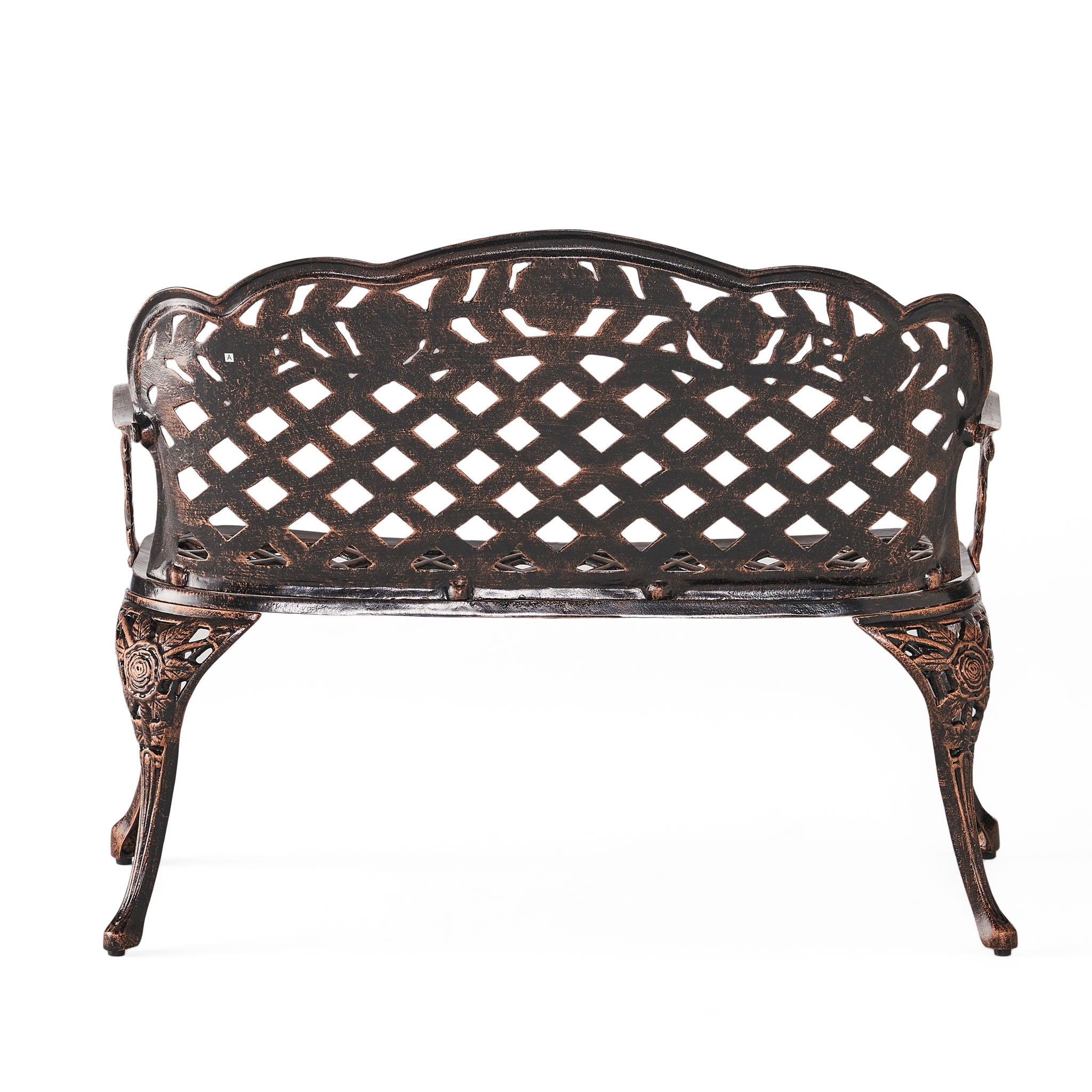 Lucia - Outdoor Garden Bench - Copper
