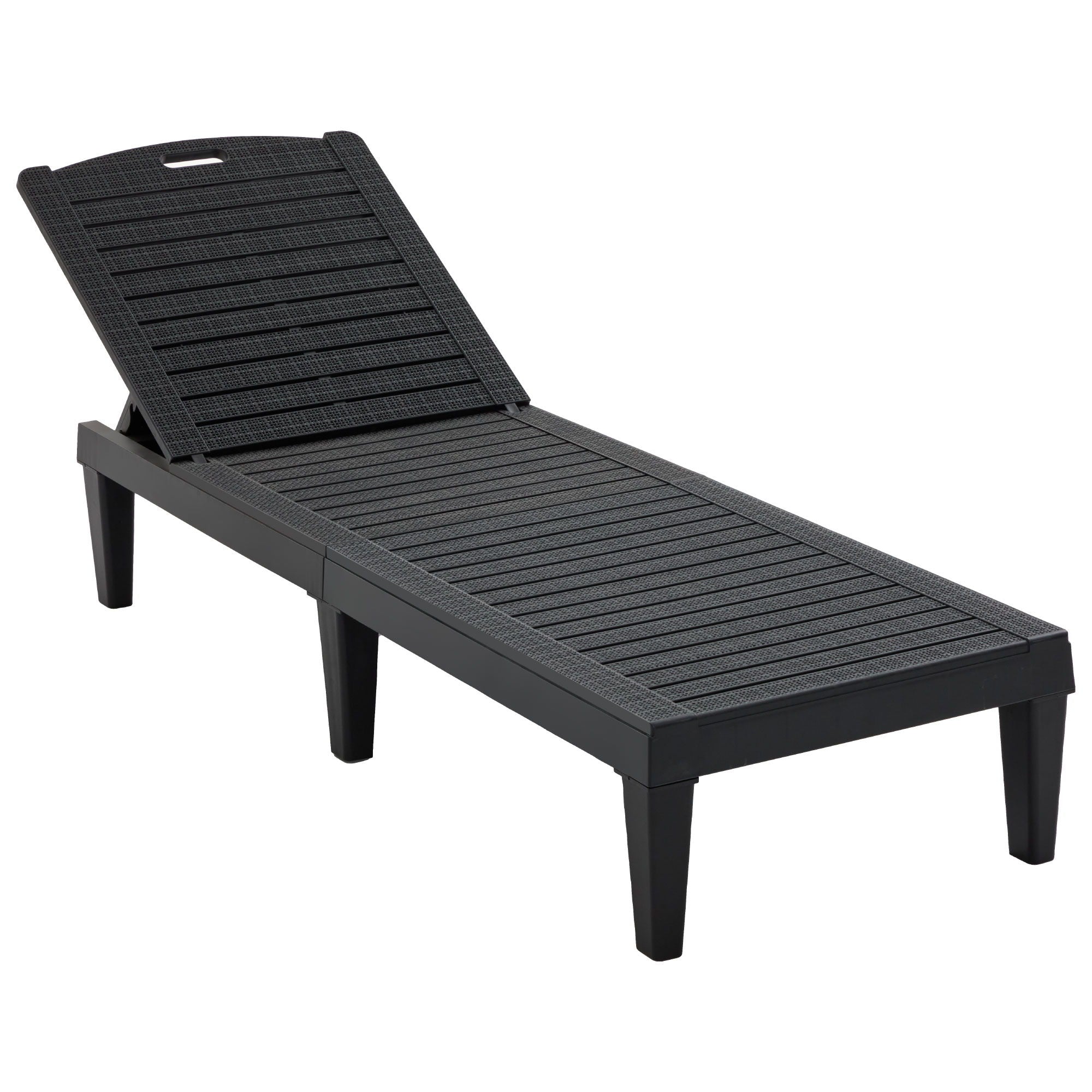 2 Piece Outdoor Chaise Lounges With Adjustable Backrest