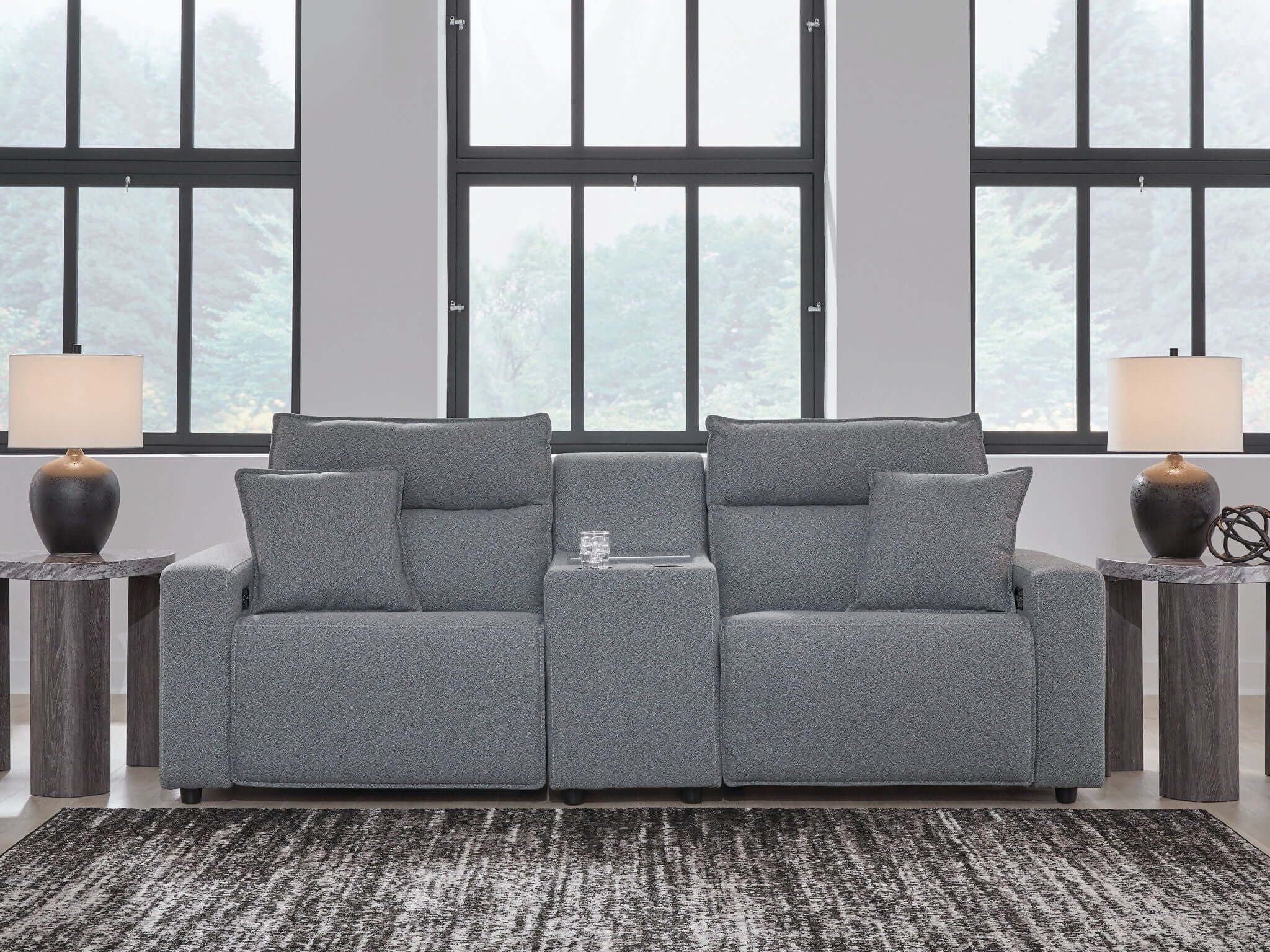 ModMax II - Salt And Pepper - Reclining Sectional