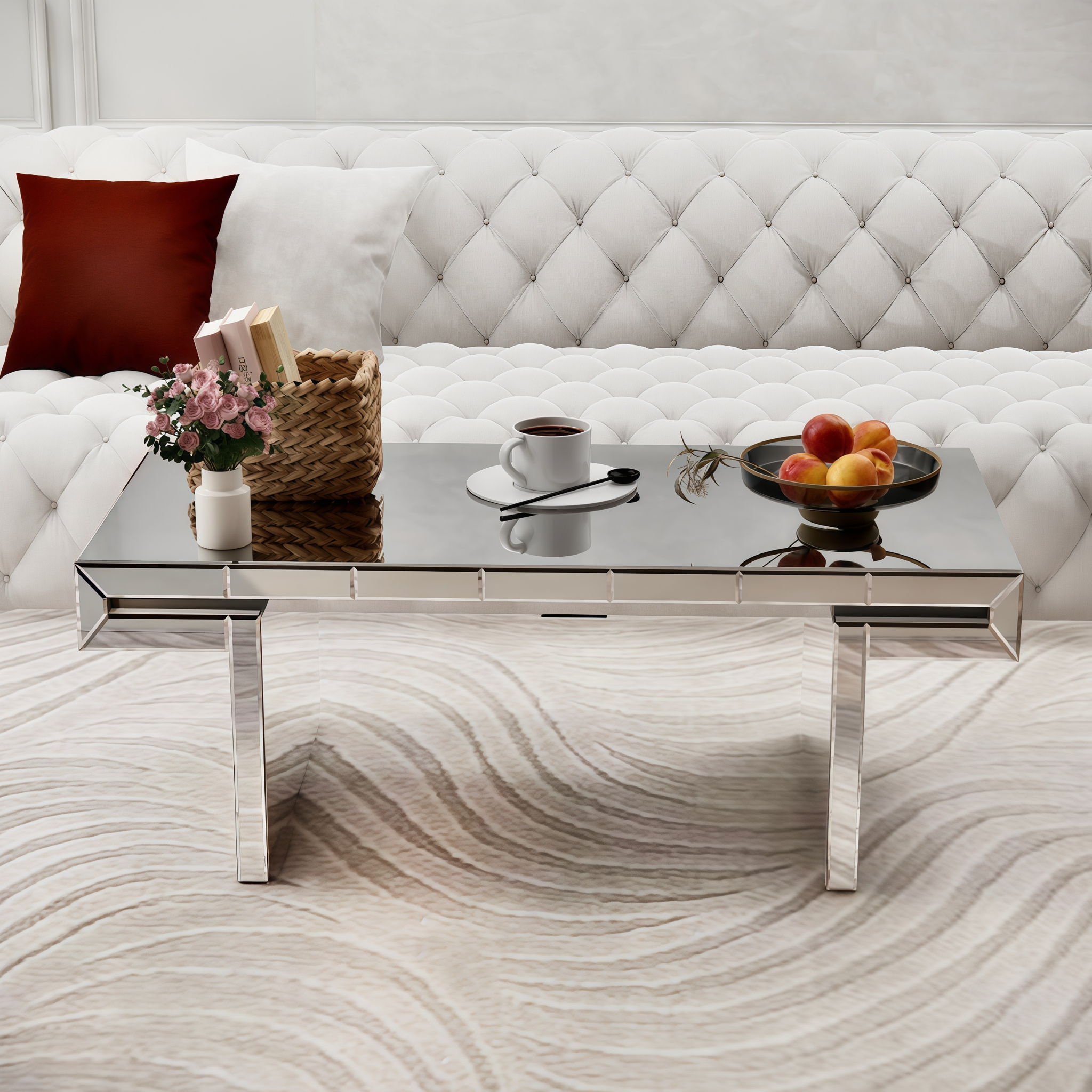 American Vintage Industrial Coffee Table, Double Tier Design