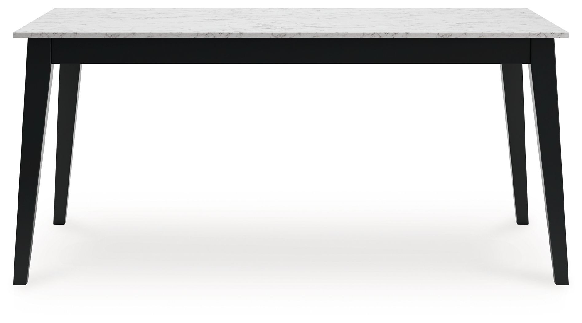 Signature Design by Ashley® Jettaya - Black / White - Rectangular Dining Room Table | Meri Furniture