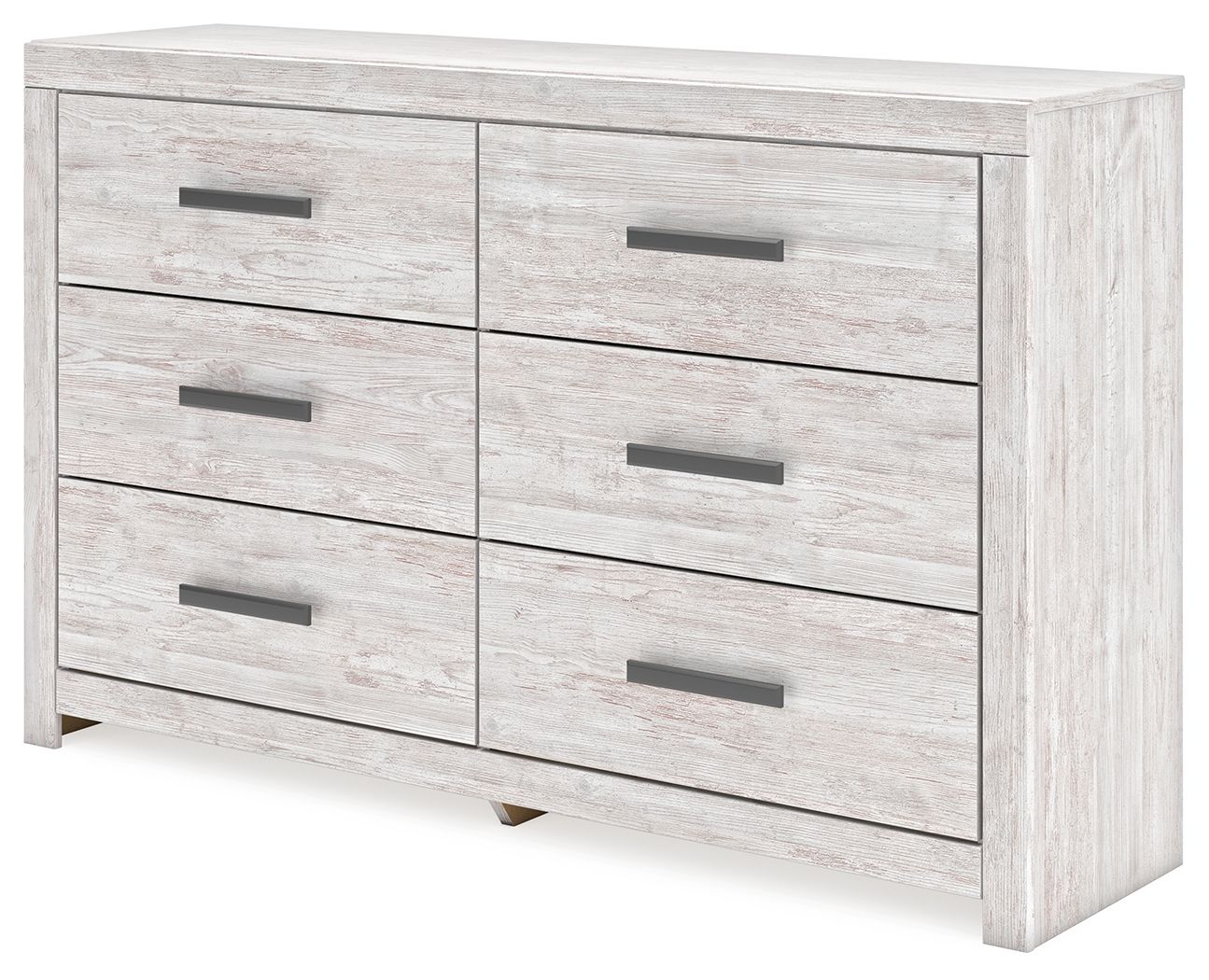 Signature Design by Ashley® Cayboni - Whitewash - Six Drawer Dresser | Meri Furniture