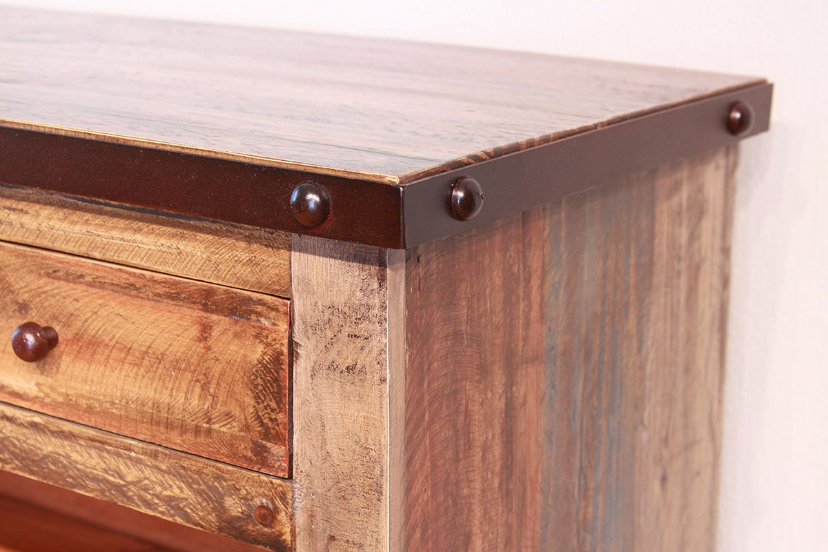 International Furniture Direct Antique - Server - Multicolor | Meri Furniture