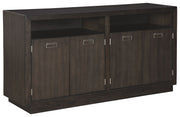 Signature Design by Ashley® Hyndell - Dark Brown - Dining Room Server | Meri Furniture