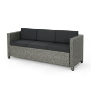 Thalassa - Outdoor 3 Seater Sofa With Removable Cushions And Steel Frame