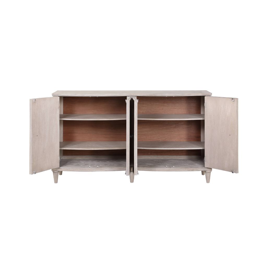 ACME Wynsor - Server - Antique Champagne | Meri Furniture