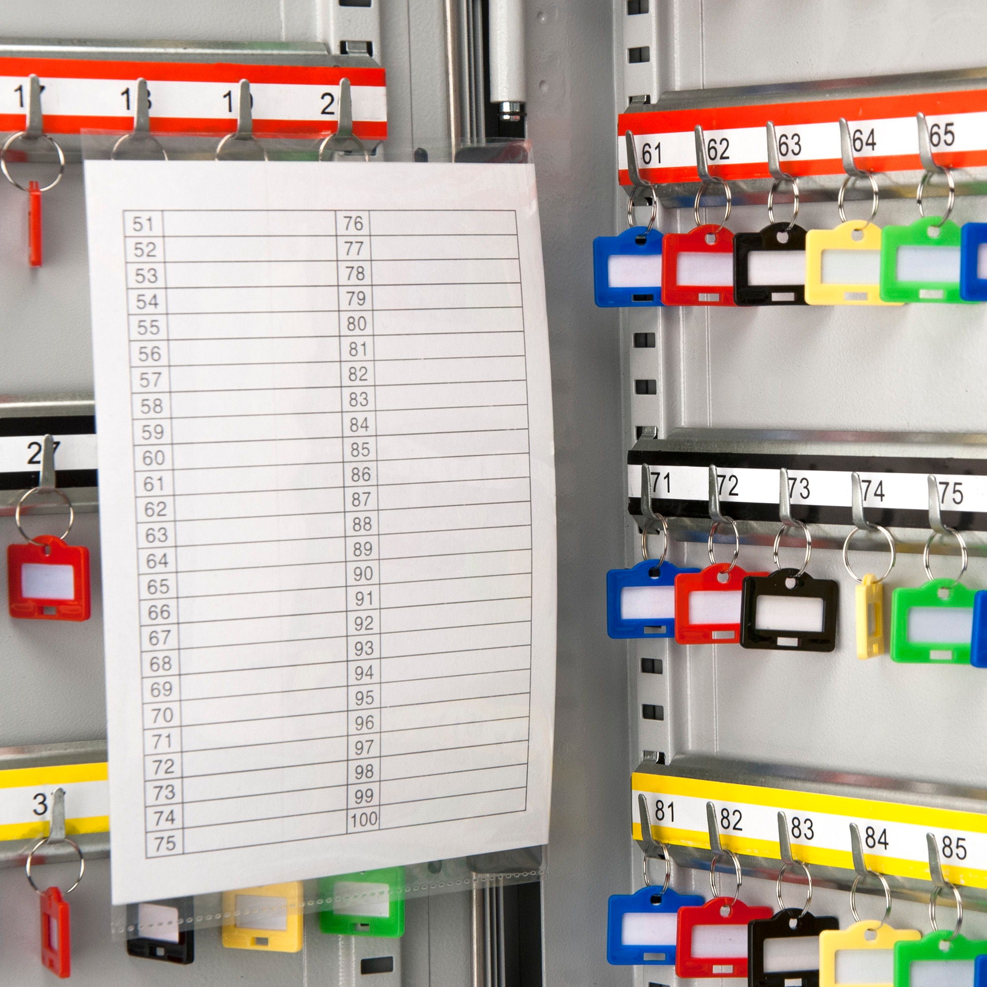 Adjustable Key Cabinet With Lock