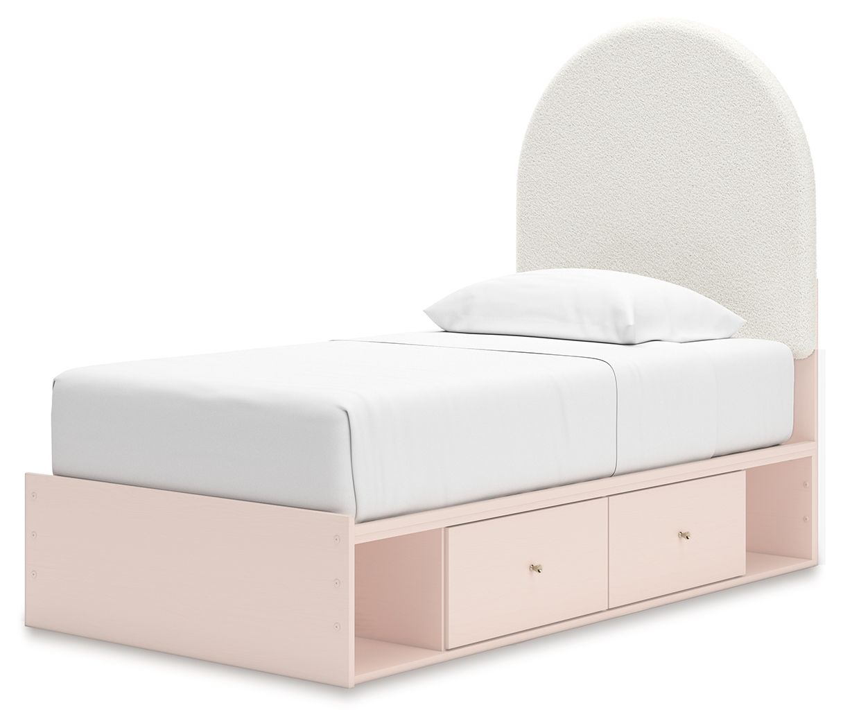Signature Design by Ashley® Wistenpine - Upholstered Panel Bed With Storage | Meri Furniture