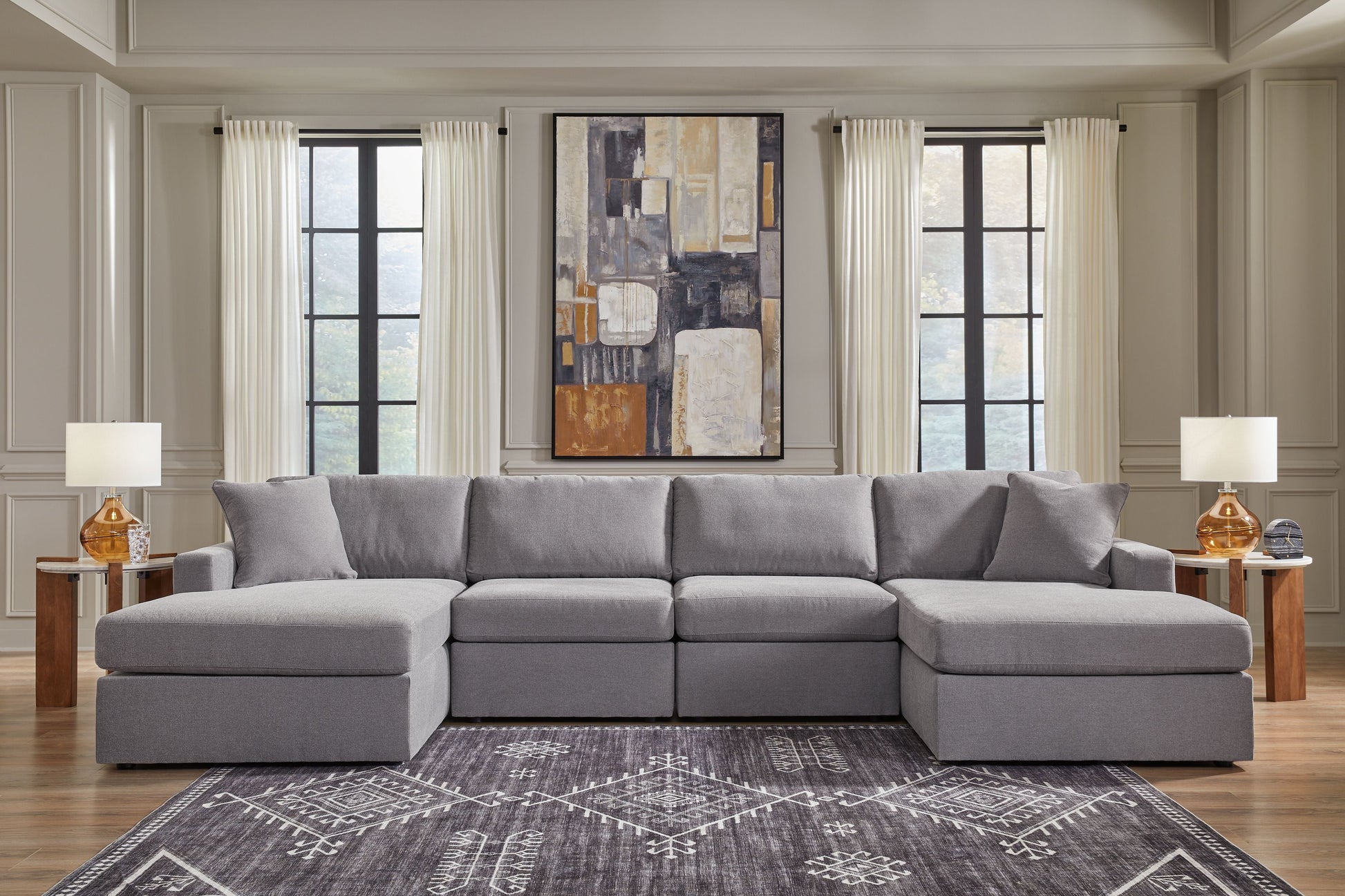 Signature Design by Ashley® Modmax - Granite - Sectional | Meri Furniture