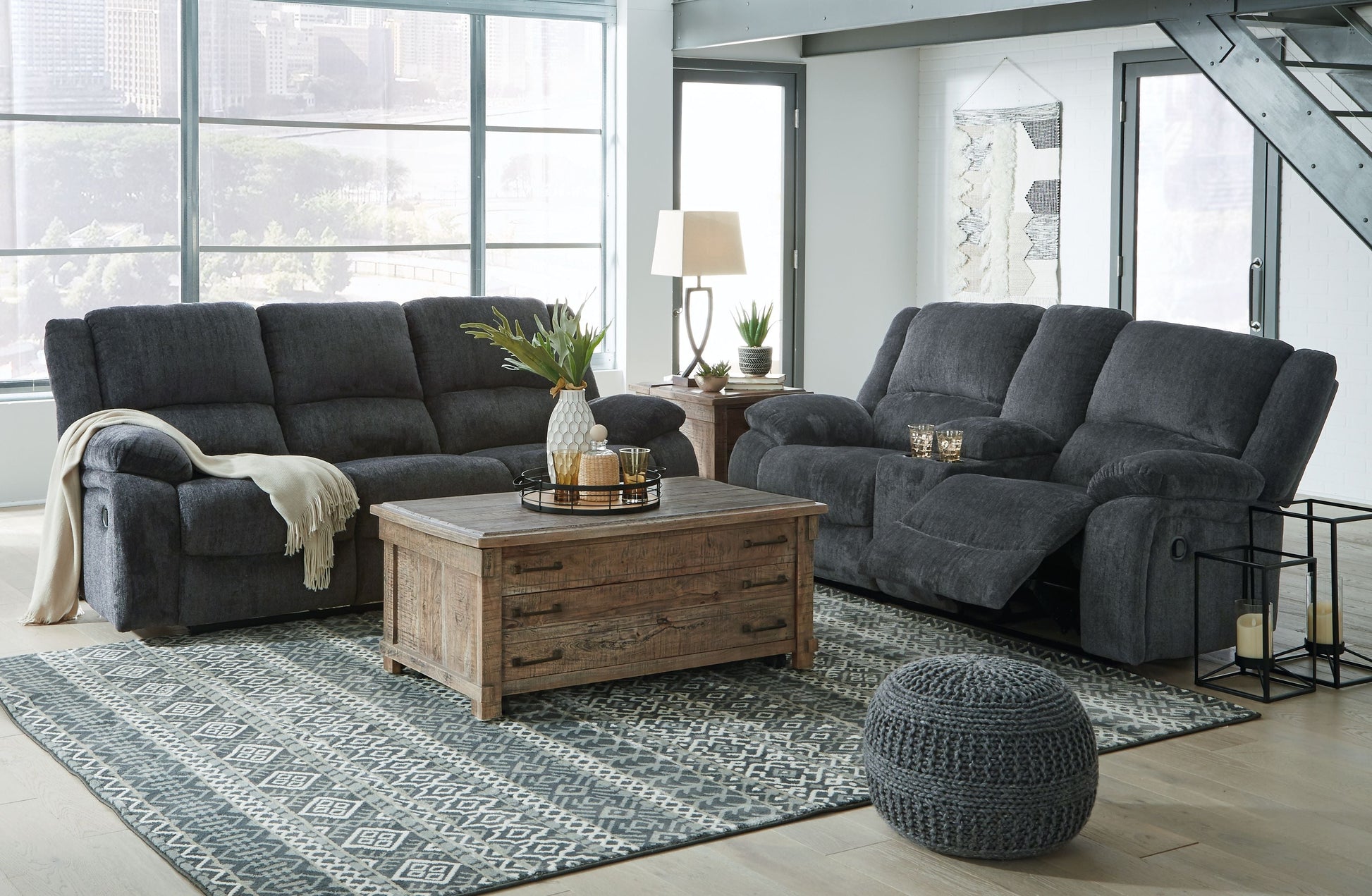 Signature Design by Ashley® Draycoll - Reclining Living Room Set | Meri Furniture