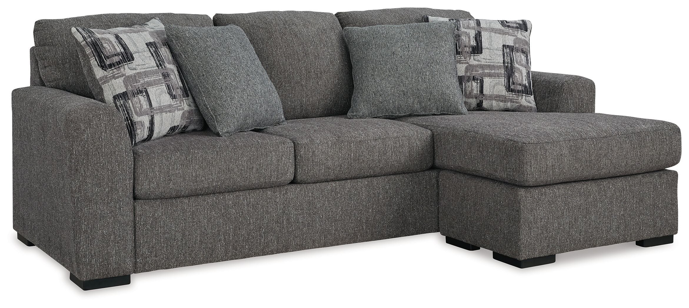 Signature Design by Ashley® Gardiner - Pewter - Sofa Chaise | Meri Furniture