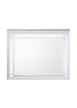 The clean lines and transitional look of the Sadie Mirror is an ideal addition to any bedroom.