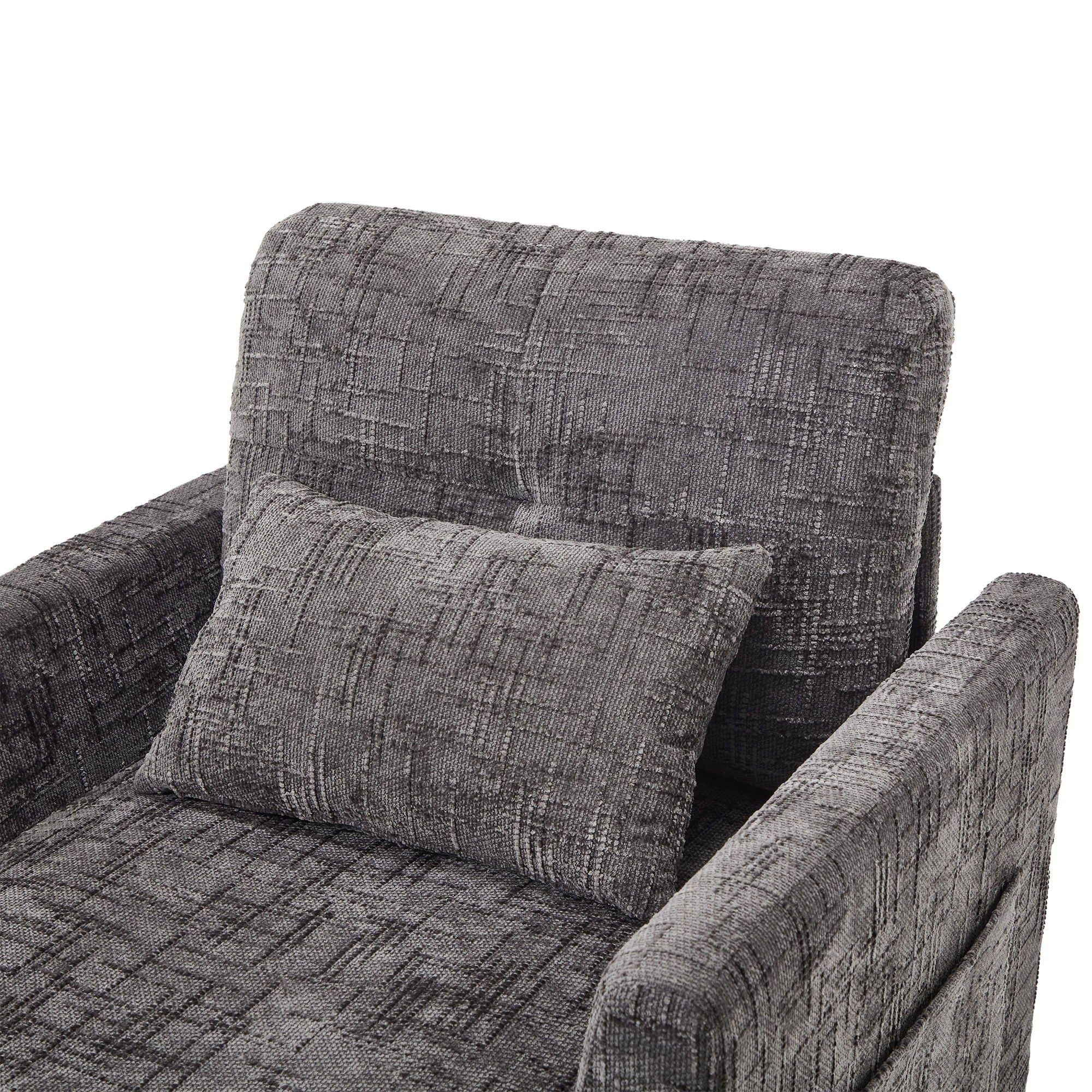 Multifunctional Chenille Recliner Sofa With Storage And Phone Bracket