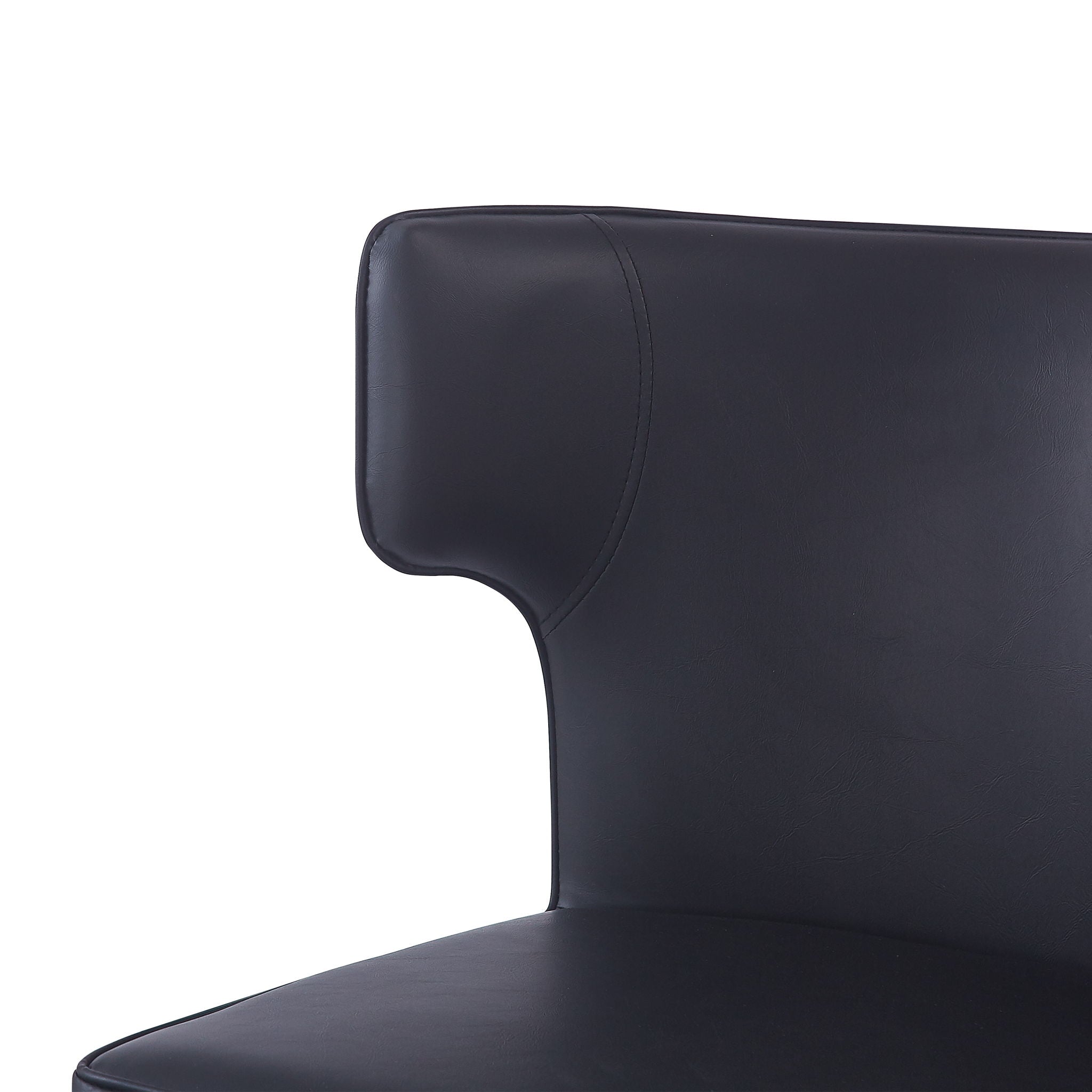 Modern Bar Stools With Upholstery And Metal Footrest (Set of 2)