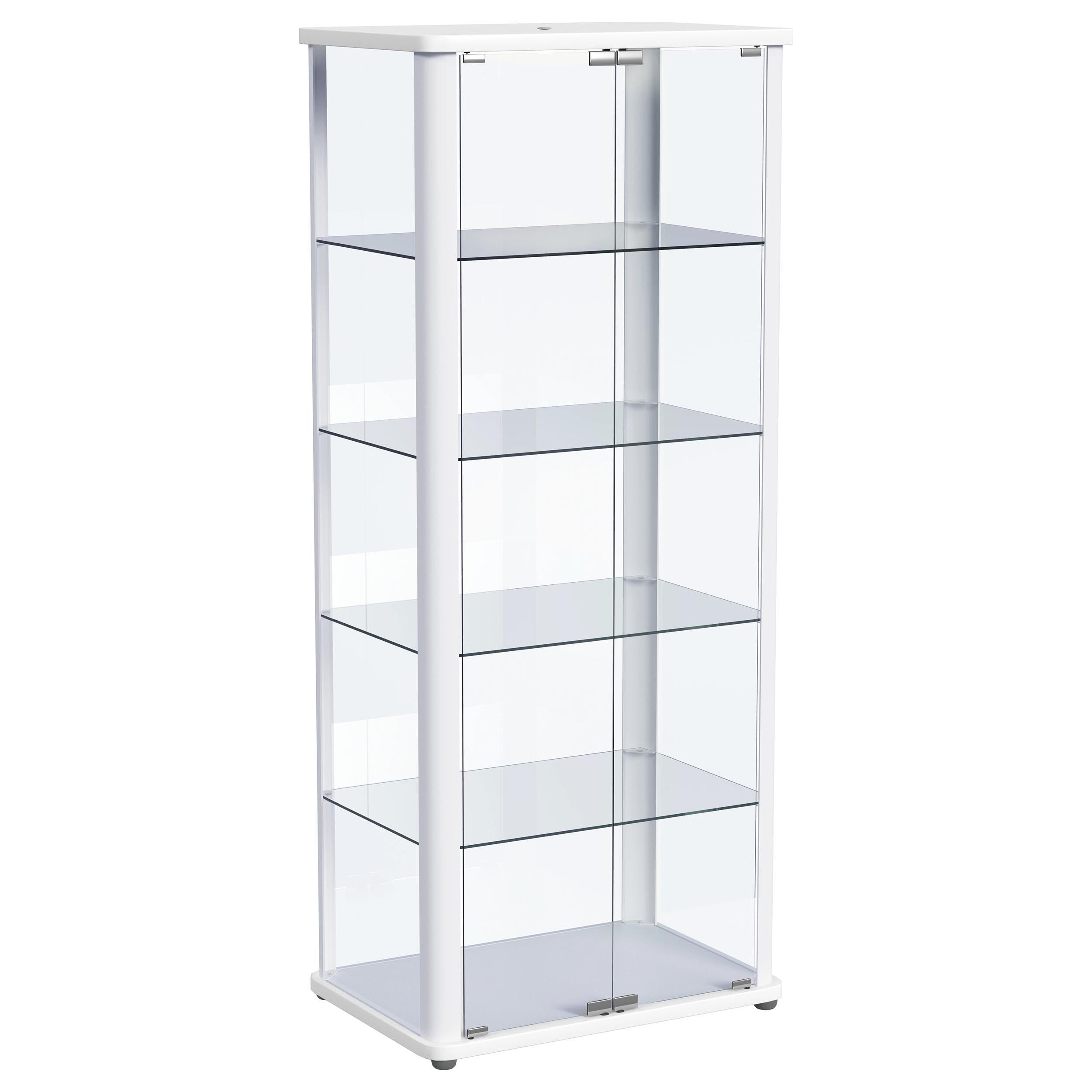 Coaster Fine Furniture Aero - 5-Shelf Display Curio Cabinet With Led Lighting | Meri Furniture