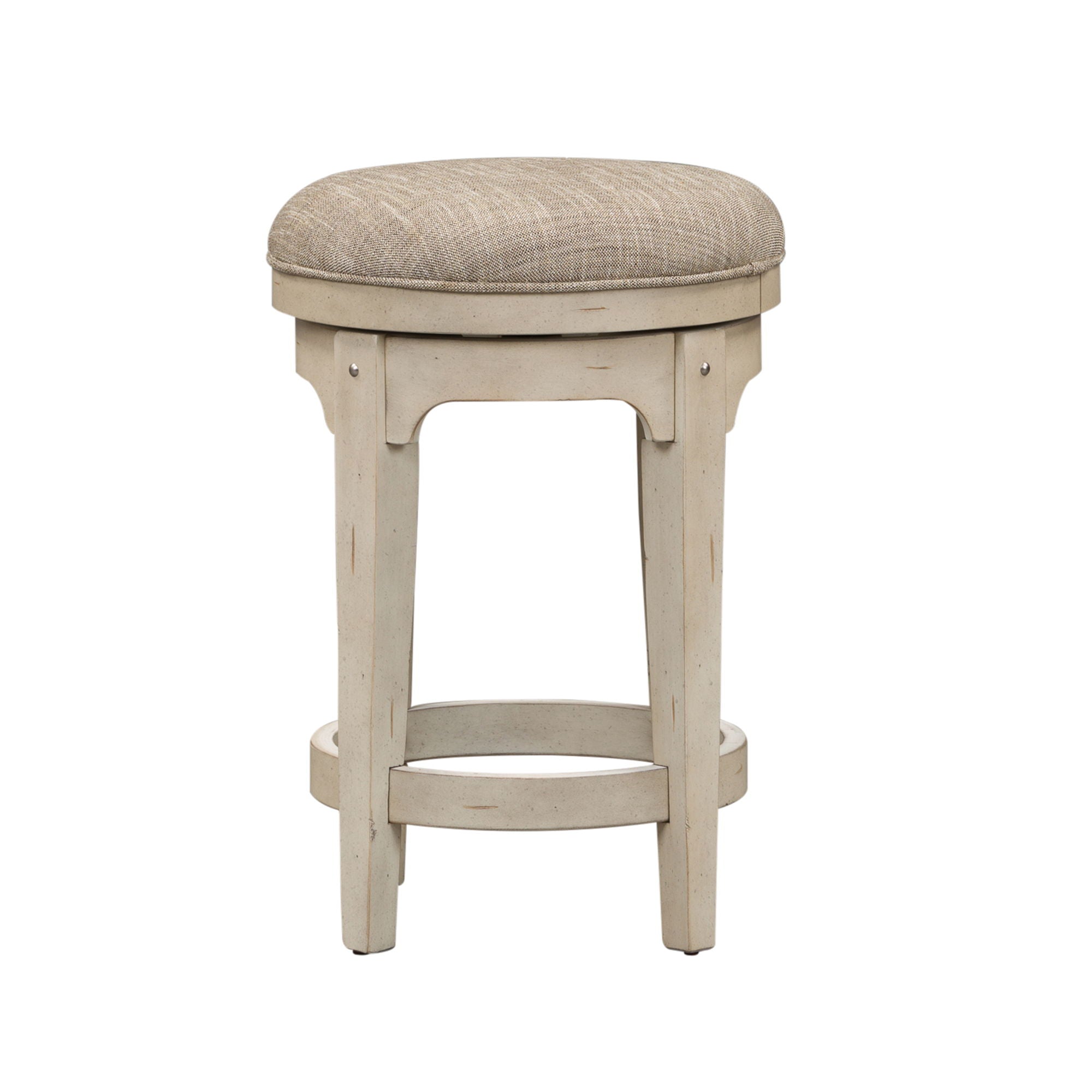 Liberty Furniture Morgan Creek - Console Swivel Stool - White | Meri Furniture