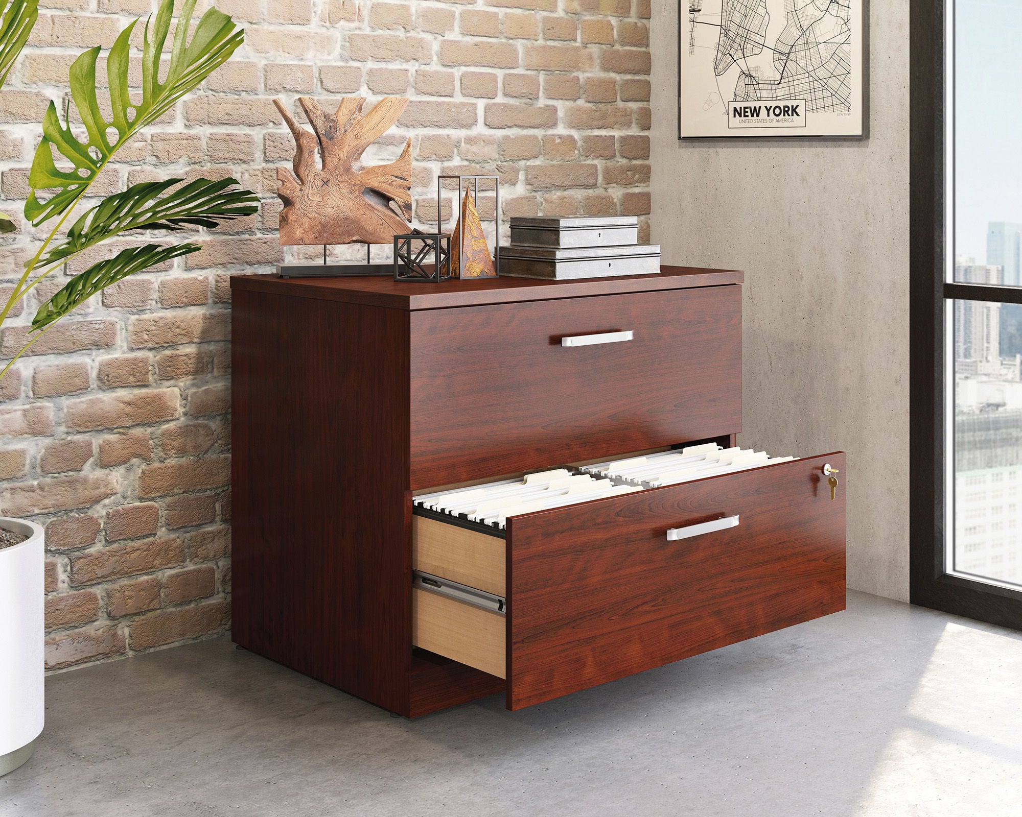 Cherry Commercial Lateral File Cabinet